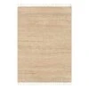 (B825) Honeybloom Lawrence Jute Fringe Area Rug, 5x7