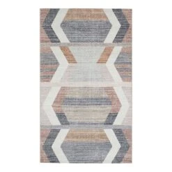 (B827) Arrow Multicolor Washable Accent Rug, 3x5