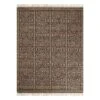 (B848) Tracey Boyd Devon Black Diamond Design Tassel Area Rug, 8x10