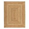 (B850) Honeybloom Kian Jute Area Rug, 5x7