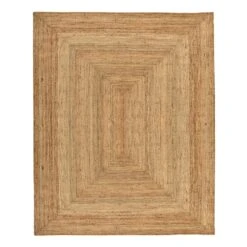 (B850) Honeybloom Kian Jute Area Rug, 5x7