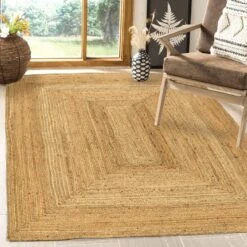 (B850) Honeybloom Kian Jute Area Rug, 5x7 -Home Decor Store b850 honeybloom kian jute area rug 5x7 5