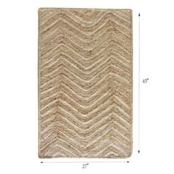 (B851) Honeybloom Wynn Jute Accent Rug, 27x45 -Home Decor Store b851 honeybloom wynn jute accent rug 27x45 4