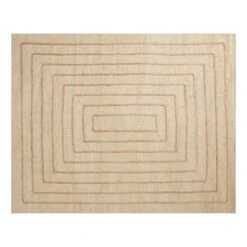 (B852) Tracey Boyd Arlo Natural Jute Area Rug, 8x10