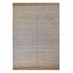 (B855) Found & Fable Element Natural Jute & Wool Woven Area Rug, 5x7