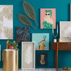 Bamboo Leaf Wall Decor, 12x32 -Home Decor Store bamboo leaf wall decor 12x32 3