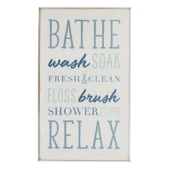 Bathe & Relax Wall Art, 10x20
