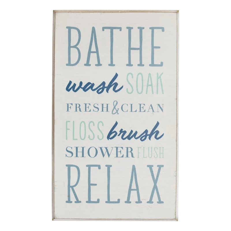 Bathe & Relax Wall Art, 10x20 1 Bathe & Relax Wall Art, 10x20