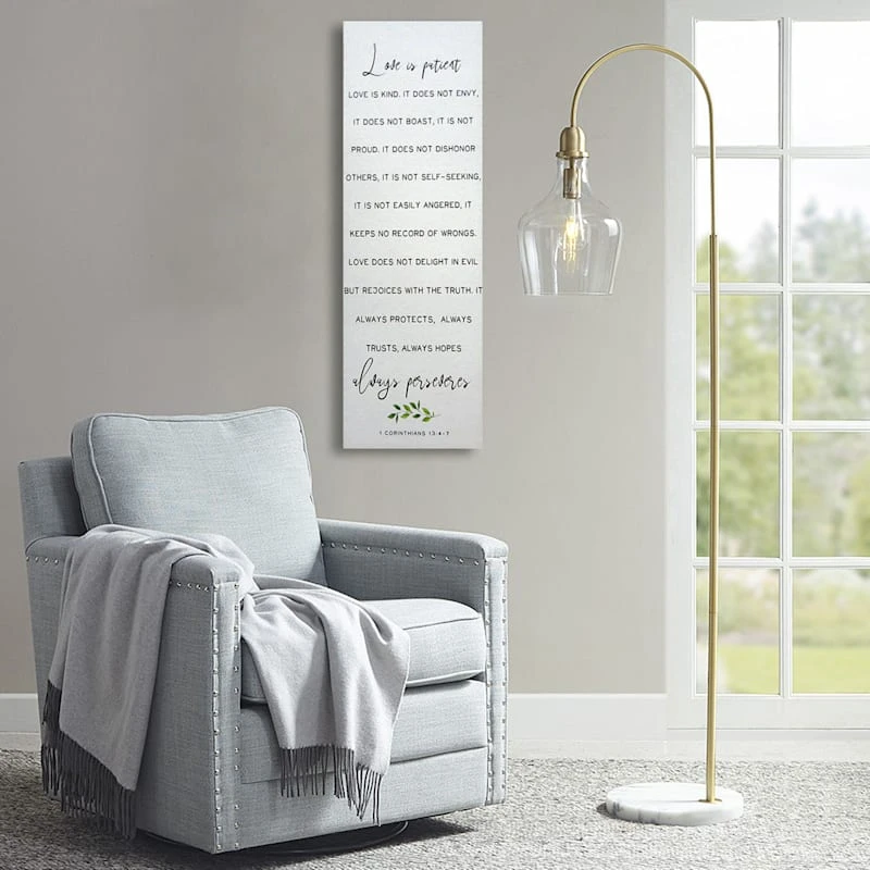 Bible Verse Panel Canvas Wall Art, 12x36 2 Bible Verse Panel Canvas Wall Art, 12x36 - Image 2