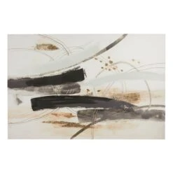 Black Abstract Canvas Wall Art, 40x60