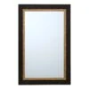 Black & Gold Framed Wall Mirror, 24x36