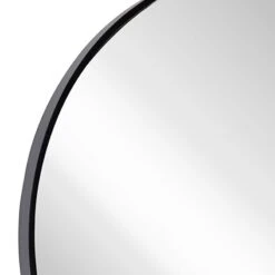 Black Round Wall Mirror, 24" -Home Decor Store black round wall mirror 24 2