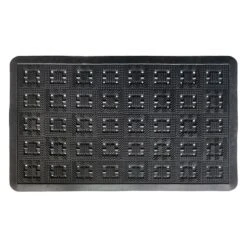 Black Squares Bad Weather Doormat, 23x35