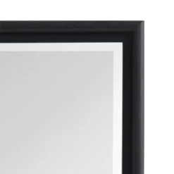 Black Thin Framed Leaner Mirror, 24x58 -Home Decor Store black thin framed leaner mirror 24x58 3