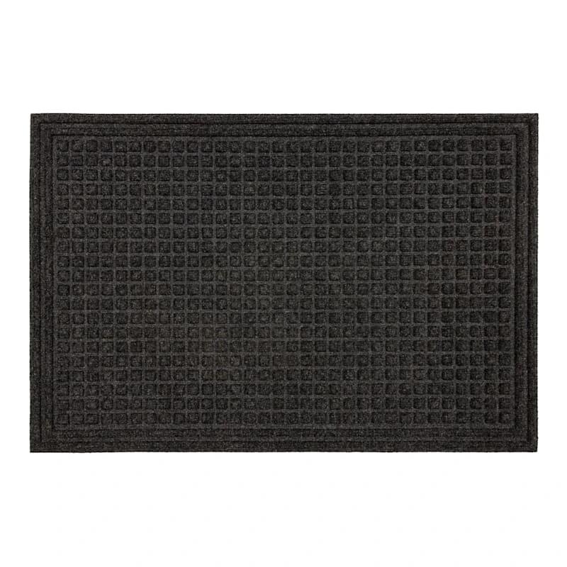 Black Waffle Impressions Doormat, 24x36 1 Black Waffle Impressions Doormat, 24x36