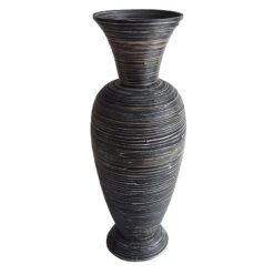 Blue Bamboo Vase, 29"