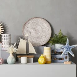 Blue Printed Luggage Box Decor, 13x9 -Home Decor Store blue printed luggage box decor 13x9 3