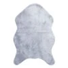 Blue Sumatra Faux Fur Accent Rug, 30x46