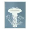 Blue & White Floral Sink Wall Art, 8x10