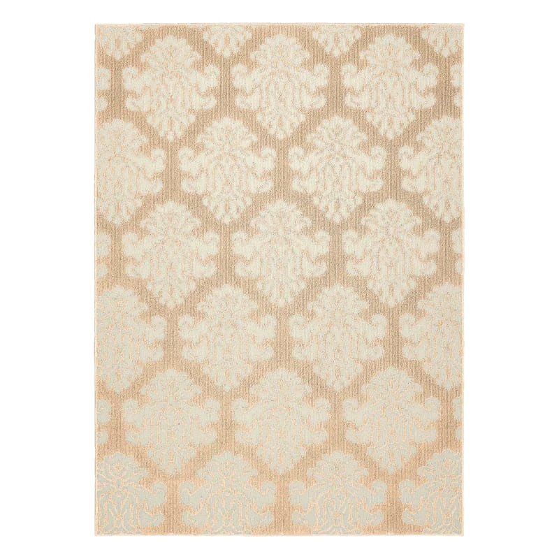 Botanical Tan & Ivory Indoor & Outdoor Area Rug, 4x6 1 Botanical Tan & Ivory Indoor & Outdoor Area Rug, 4x6