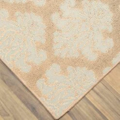 Botanical Tan & Ivory Indoor & Outdoor Area Rug, 4x6 9 Botanical Tan & Ivory Indoor & Outdoor Area Rug, 4x6 -Home Decor Store botanical tan ivory indoor outdoor area rug 4x6 4