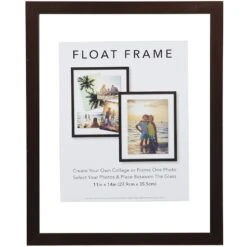 Bronze Linear Floating Wall Frame, 11x14