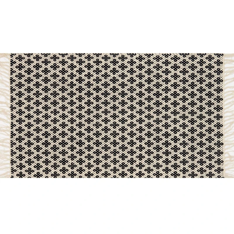 Brooklyn Black & Ivory Patterned Accent Rug, 2x4 1 Brooklyn Black & Ivory Patterned Accent Rug, 2x4