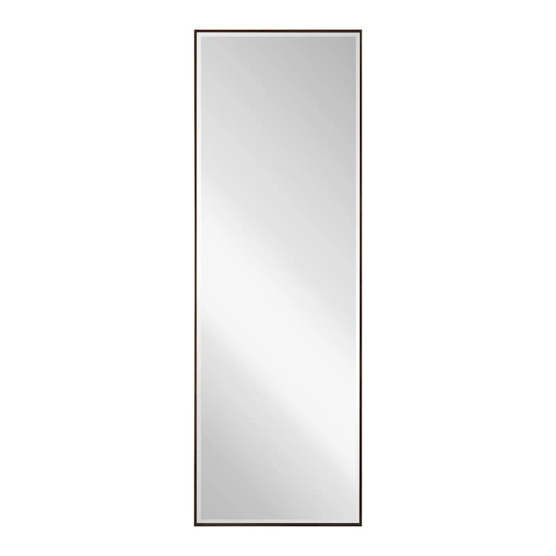 Brown Thin Framed Leaner Mirror, 24x70 1 Brown Thin Framed Leaner Mirror, 24x70