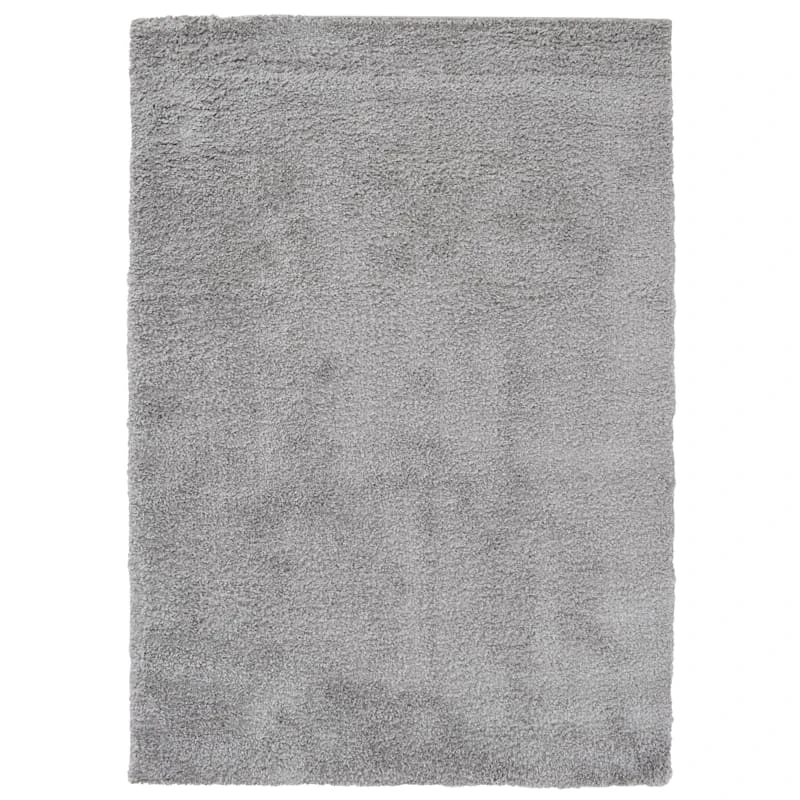 (C139) Grey Soft Shag Area Rug, 5x7 1 (C139) Grey Soft Shag Area Rug, 5x7