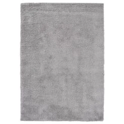 (C139) Grey Soft Shag Area Rug, 8x10