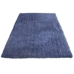 (C148) Yeti Blue Shag Area Rug, 5x7