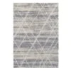 (C157) White & Grey Moroccan Style Shag Area Rug, 8x10