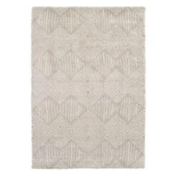 (C181) Macy Neutral Diamond Design Area Rug, 5x7