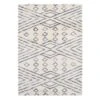 (C182) Macy White & Blue Patterned Area Rug, 8x10