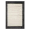 (C192) Tracey Boyd Elizabeth Black Border Area Rug, 8x10