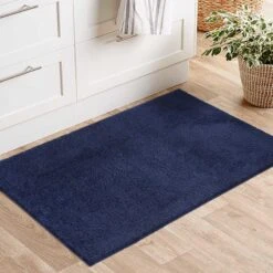 (C194) Kodiak Navy Blue Shag Accent Rug, 3x5 -Home Decor Store c194 kodiak navy blue shag accent rug 3x5 7