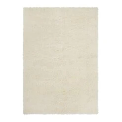 (C195) Kodiak Ivory Shag Area Rug, 5x7