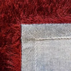 (C197) Eve Red Shag Area Rug, 4x7 8 (C197) Eve Red Shag Area Rug, 4x7 -Home Decor Store c197 eve red shag area rug 4x7 3