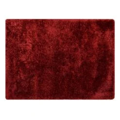 (C197) Eve Red Shag Area Rug, 6x9