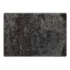 (C198) Eve Silver & Black Shag Area Rug, 6x9
