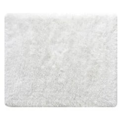 (C200) Eve White Shag Area Rug, 6x9