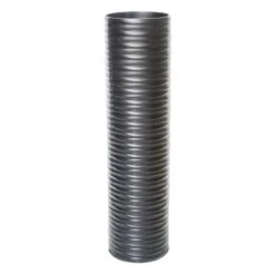 Carved Black Floor Vase, 30"