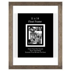 Champagne Floating Wall Frame, 11x14