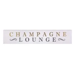 Champagne Lounge Wall Art, 36x7