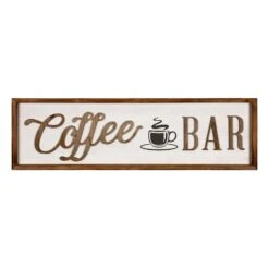 Coffee Bar Wall Art, 34x10