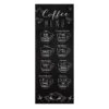Coffee Menu Wall Art, 12x32