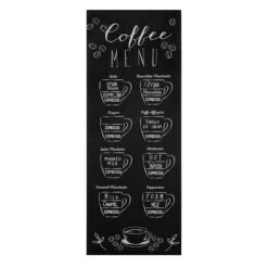 Coffee Menu Wall Art, 12x32