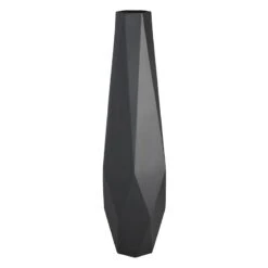 Crosby St Black Geo Floor Vase, 36"