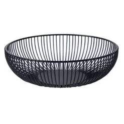 Crosby St Black Metal Basket, 10"