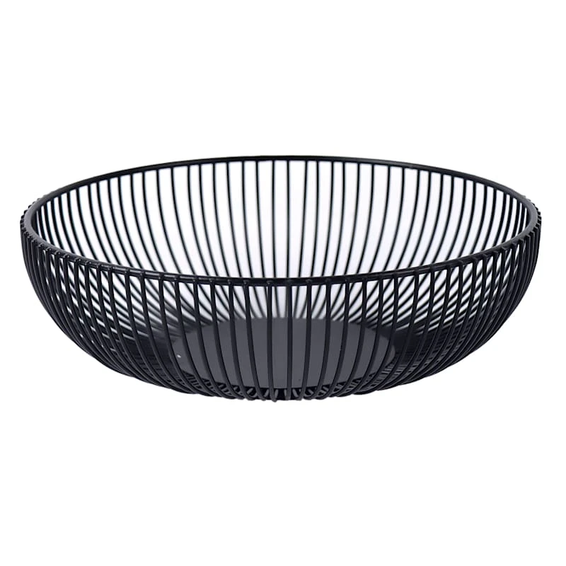 Crosby St Black Metal Basket, 10" 1 Crosby St Black Metal Basket, 10"